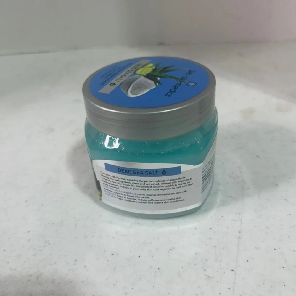 Skin-aid-medics Dead Sea Salt Exfoliating Body Scrub Cucumber Aloe 10oz 08308